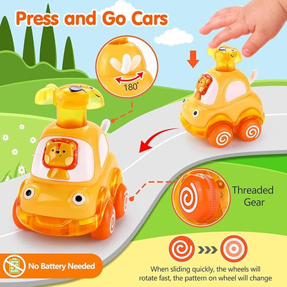 Cars Toys for 1 Year Old Boy Birthday Gift: Press and Go Toys Cars for Toddlers 1-3 Baby Toys 12-18 Months Toddler Toys Age 1-2 One Year Old Boy Toys First Birthday Gifts for 1-3 Year Old Boys Girls