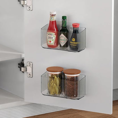 MaraFansie 4 Pack Over Cabinet Organizer Storage Lid Organizer Caddy Space