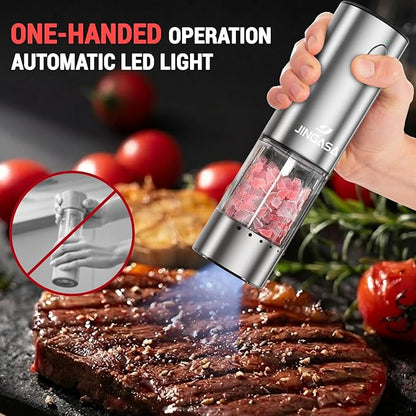 Electric Salt and Pepper Grinder Set