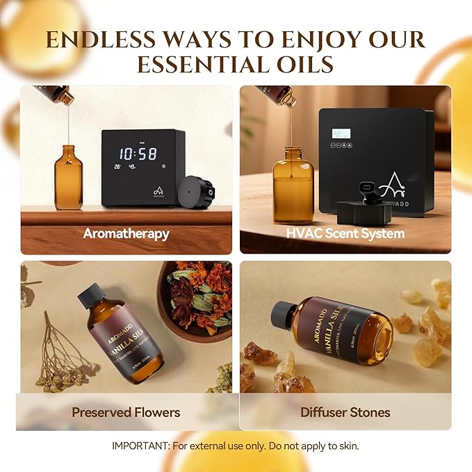 Vanilla Silk Diffuser Oil Inspired by Luxury Hotel Scent 6.76 Fl Oz, Aroma