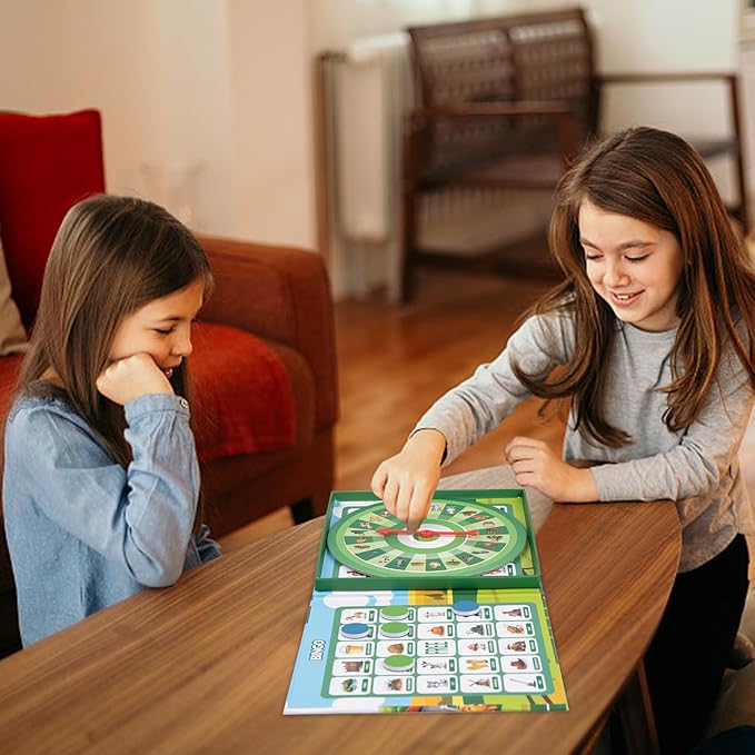 Farm Bingo Game, Magnetic Travel Toy for Kids 3 and Up, Ideal for Road Trips