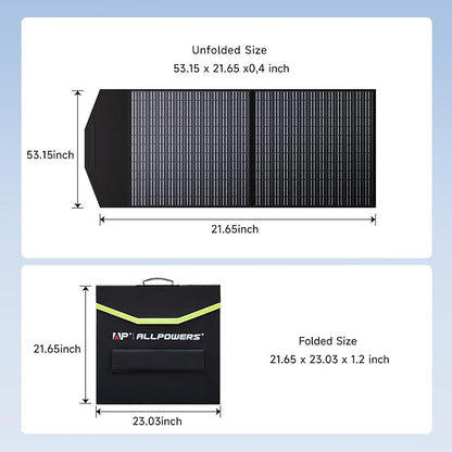 ALLPOWERS SP027 100W Foldable Solar Panel, 23% Efficient IP67 Waterproof