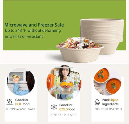 Homestockplus 24 Oz Disposable Paper Bowls