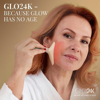 GLO24K 7 Color Beauty Device – Triple LED Action & Vibration Technology Facial