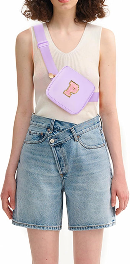 Party Favors Bags for Kids 4-8, Mini Fanny Pack Cute Crossbody Bags for Girls - Lavender