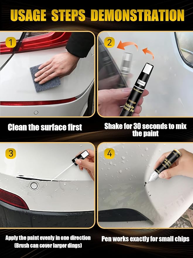 Blue Touch Up Paint for Cars, Car Scratch Repair Pen, Car Paint Touch Up Pen Auto Scratches Remover Easy to Use and Quick Fix(Harbor Glow Metallic)