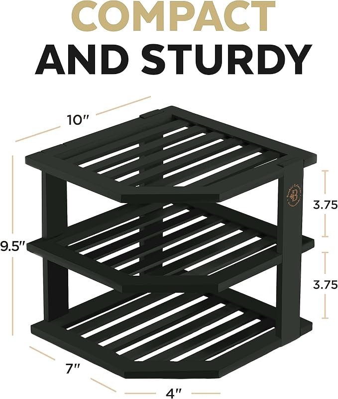 Bambüsi Plate Organizer for Cabinet