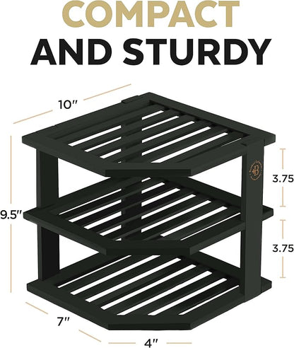 Bambüsi Plate Organizer for Cabinet