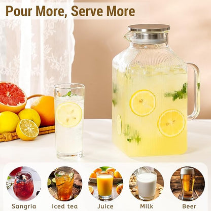 1 Gallon thickened Square Glass Pitcher