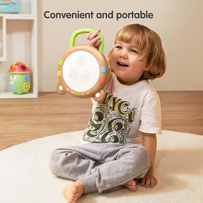 Baby Musical Toy, TUMAMA Electronic Drum Instruments with Light and Sound, Early Educational Development Songs Gift for Infants, Toddlers, Boys, Girls