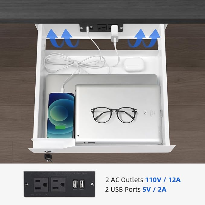 Lumil Under Desk Mounted Drawer Lockable