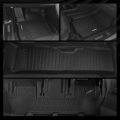 Floor Mats for 2024-2026 Toyota Grand Highlander 7 Seat/Bucket Seat, Trunk Mat and Backrest Mat & Door Sill Guard All Weather TPE Protector for Toyota Grand Highlander Accessories