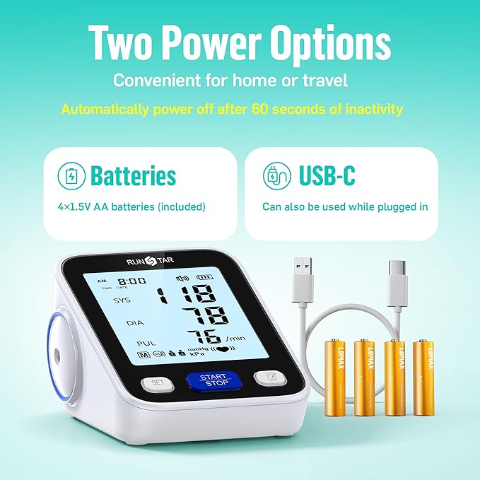 RunStar Upper Arm Blood Pressure Monitor