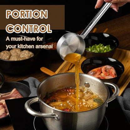 4 Ounce Stainless Steel Portion Control Ladle Spoon