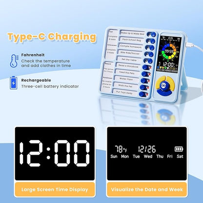 Mooking 5-in-1 Visual Timer, ADHD Tool
