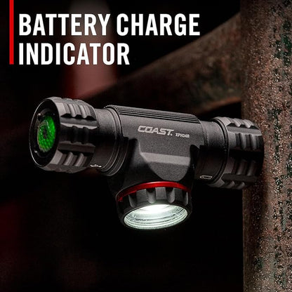Coast® XPH34R 2075 Lumen USB-C Rechargeable-Dual Power LED Headlamp withPURE Beam® Twist Focus??and Magnetic Base