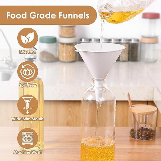 4 PCS Plastic Kitchen Funnel Set