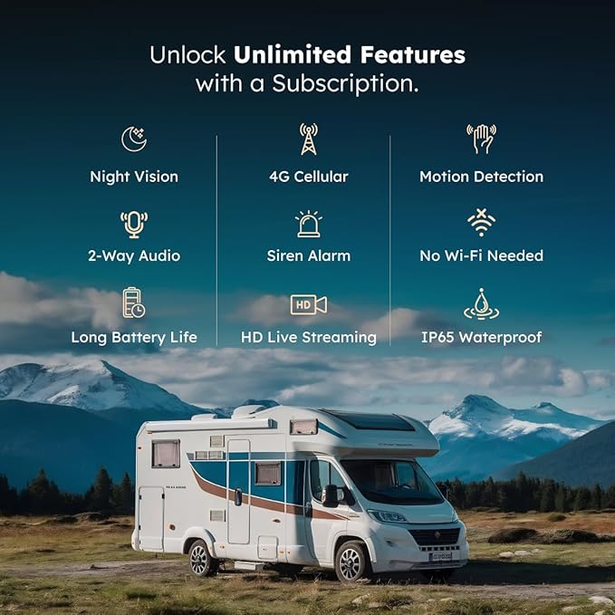 Waggle RV/Pet Temperature Monitor Lite + 4G Mini Camera Bundle