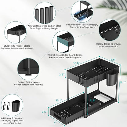 2 Pack Under Sink Organizer