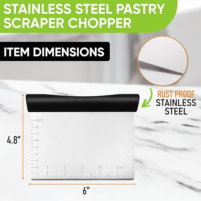 Spring Chef Dough Bench Scraper