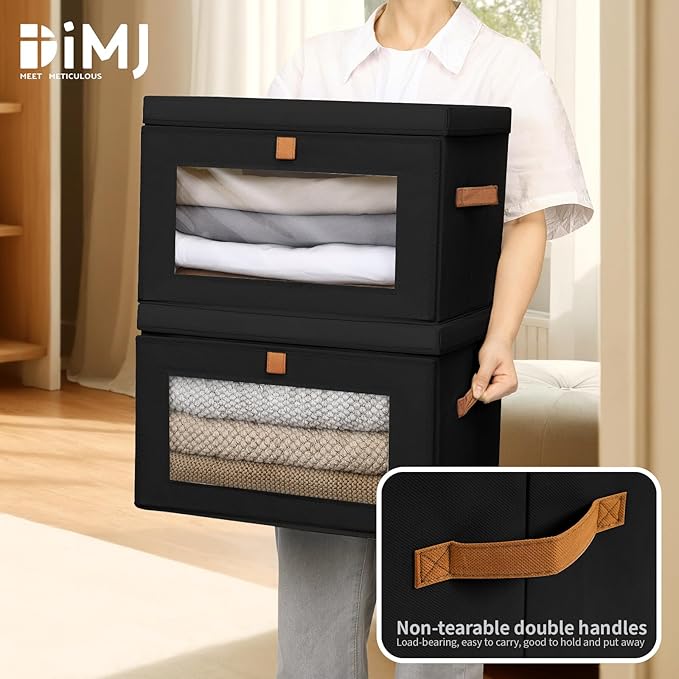 DIMJ Storage Bins with Lids