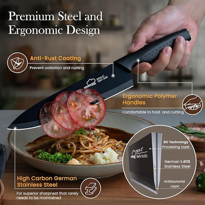 Knife Set, 15 Pieces Kitchen Knife Set