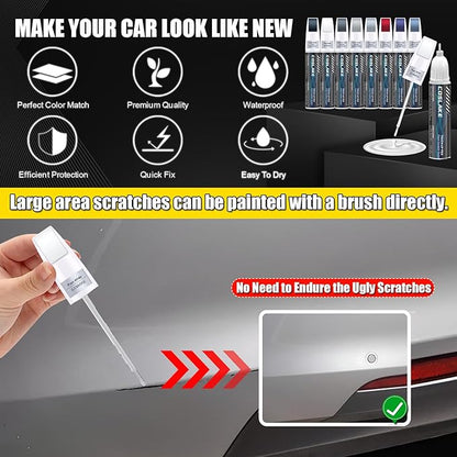 Car Touch Up Paint(Monterey Blue Pearl(LC5D)) for Volkswagen, Car Paint Scratch Repair Kit, Quick & Easy Solution to Repair, 2 in 1 Scratch Remover Pen with 2PCS Disposable Micro Applicators