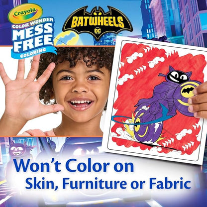 Crayola Batwheels Color Wonder Activity Set, Batman Mess Free Coloring Pages for Toddlers, Batman Gifts, Toys for Boys & Girls