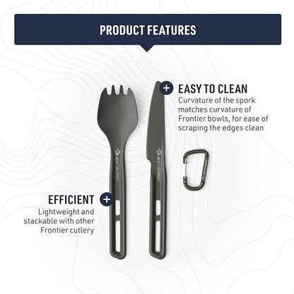 Sea to Summit Frontier Ultralight Cutlery Set, Spork and Knife