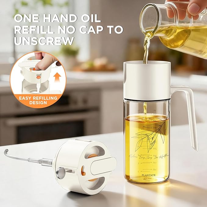 PLAPITATE 17oz/500ml Premium Olive Oil Sprayer