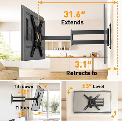 Perlegear Long Arm TV Wall Mount
