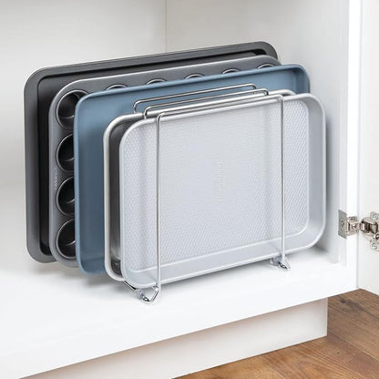 mDesign 5 Slot Pot and Pan Rack — Metal Wire Rack