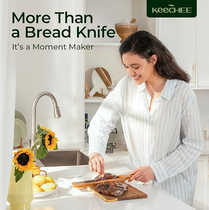 keechee Sourdough Bread Knife – Extra Large Bread Slicer