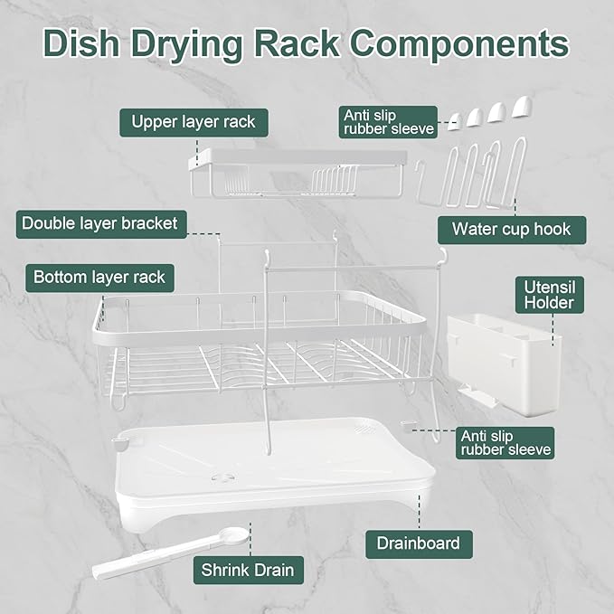 LIYI Dish Drying Rack, Large Dish Rack