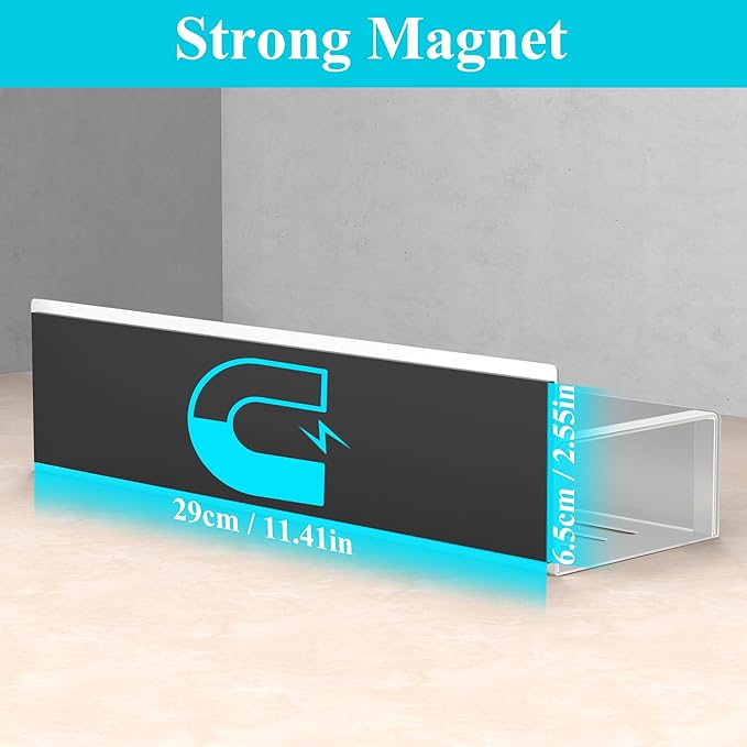 HuggieGems 4 Pack Magnetic Spice Storage Rack Organizer
