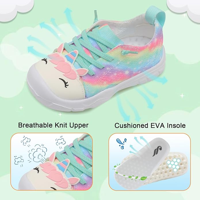 JIASUQI Toddler Shoes for Boys Girls Slip on Sneakers Wide Toe Walking Shoes Toddler Sock Shoes