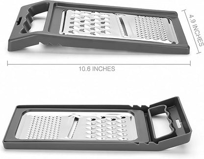 Cheese Grater with Handle, Stainless Steel, Cheese Shredder, Fruit and