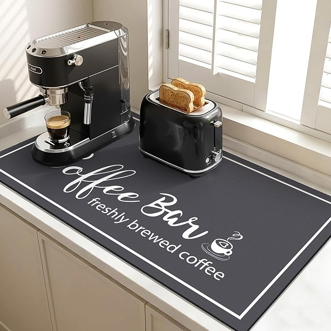 Findosom Dish Drying Mat, Cuttable Drying Mat