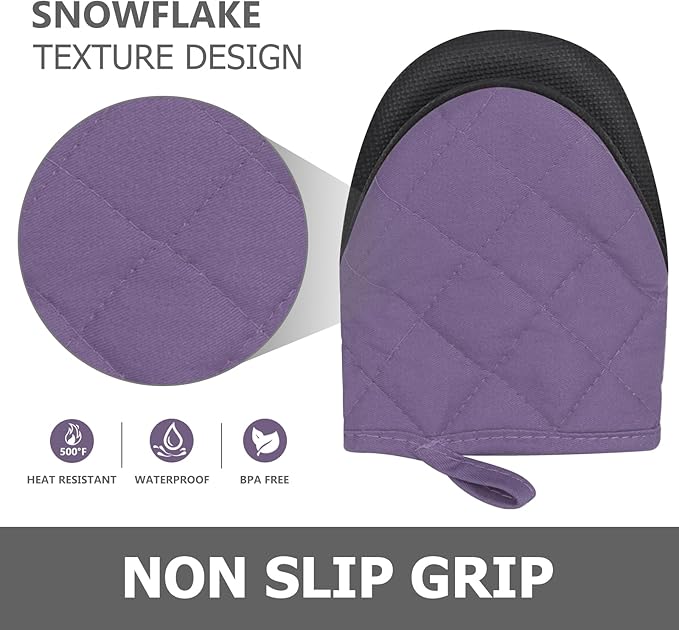 1 Pair Short Oven Mitts