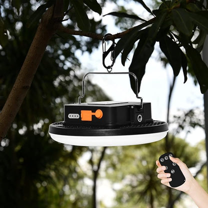 16500mAh 60W Rechargeable Camping Light with Remote 3000LM 2700/4000/6500K LED Camping Lantern Portable IP65 Waterproof Tent Lights Power Failure Emergency Survival Kits for Fathers Day Gift