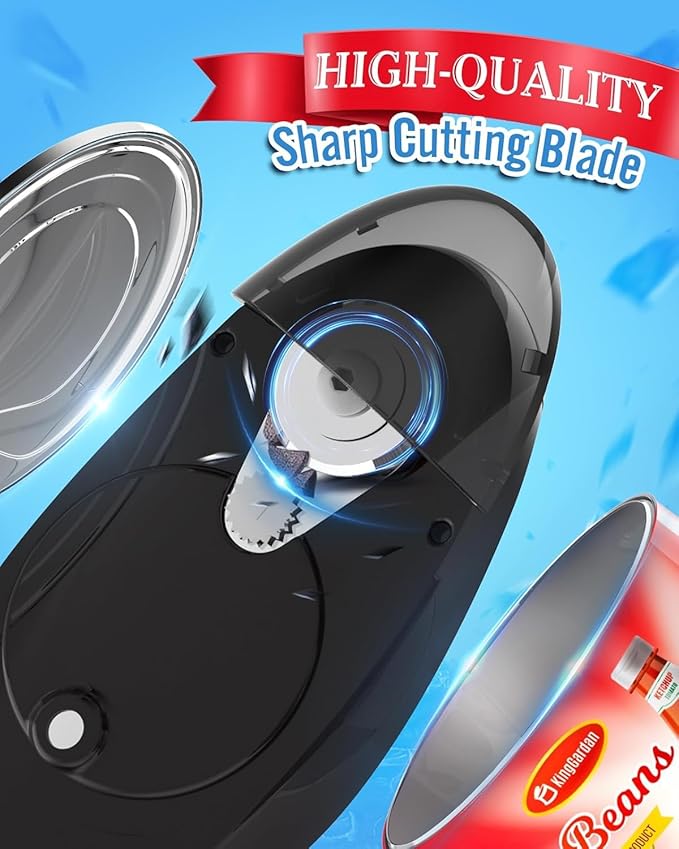 Electric Can Opener, One-Touch Automatic Hands Free Can Opener