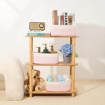MiniArk Small Storage Baskets for Organizing | Closet Organizer Bins | Shelf