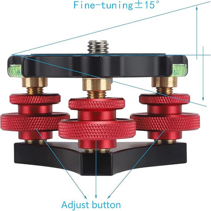Tripod Leveler Stand with +/-5 Degree Precision Adjustment Bracket