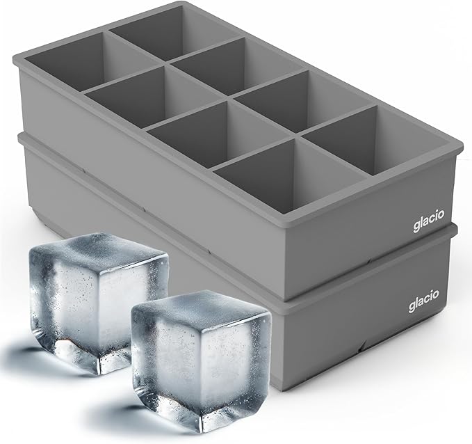 Ice Cube Molds – 2-Pack Silicone Trays