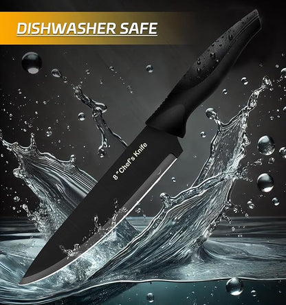 XANAPON Knife Set, 14 Pieces Kitchen Knife Set, High Carbon German Stainless