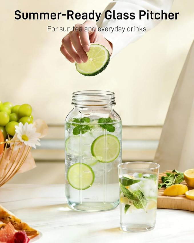 OneDream 2 Pack Glass Pitcher