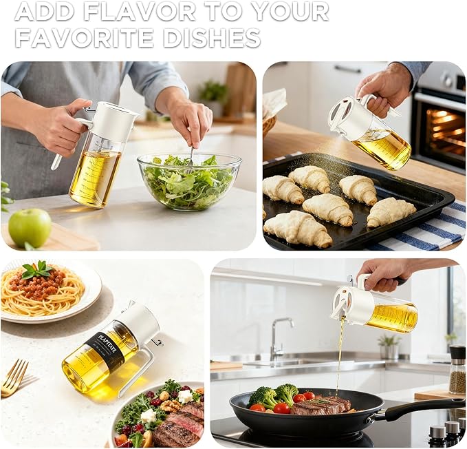 PLAPITATE 17oz/500ml Premium Olive Oil Sprayer