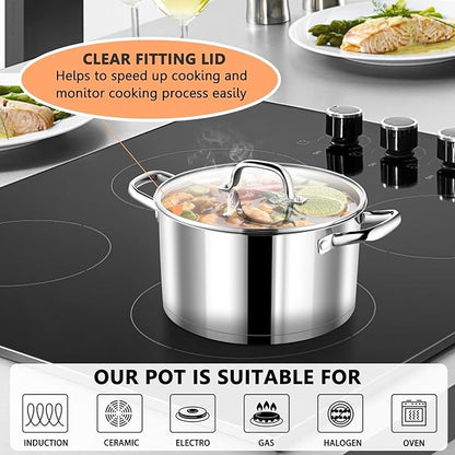 P&P CHEF 5 Quarts Cooking Stock Pot