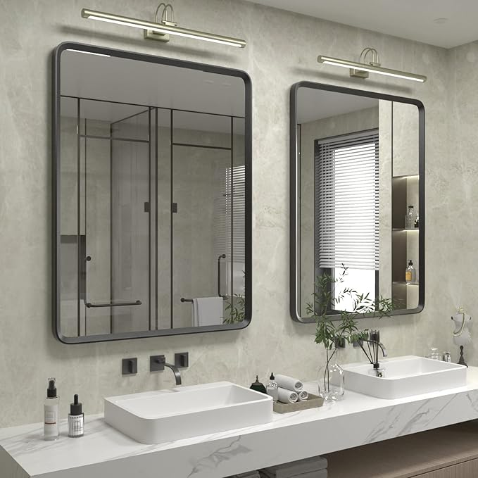 24x36 Black Matte Bathroom Mirror