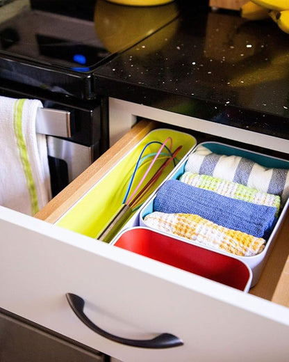 Three by Three Seattle 5 Piece Metal Organizer Tray Set
